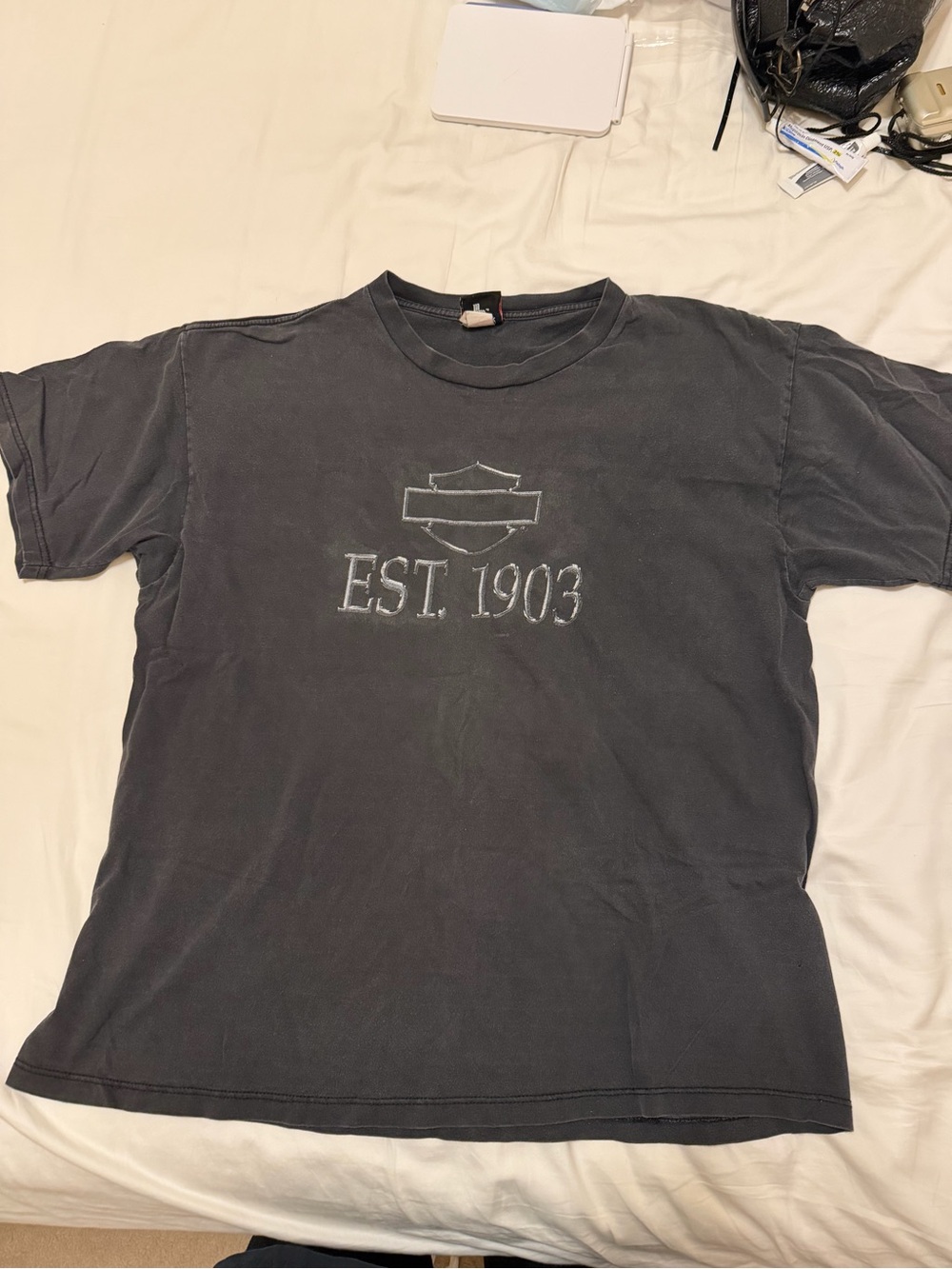 Harley-Davidson Black Short-Sleeve EST. 1903 Graphic Tee vintage